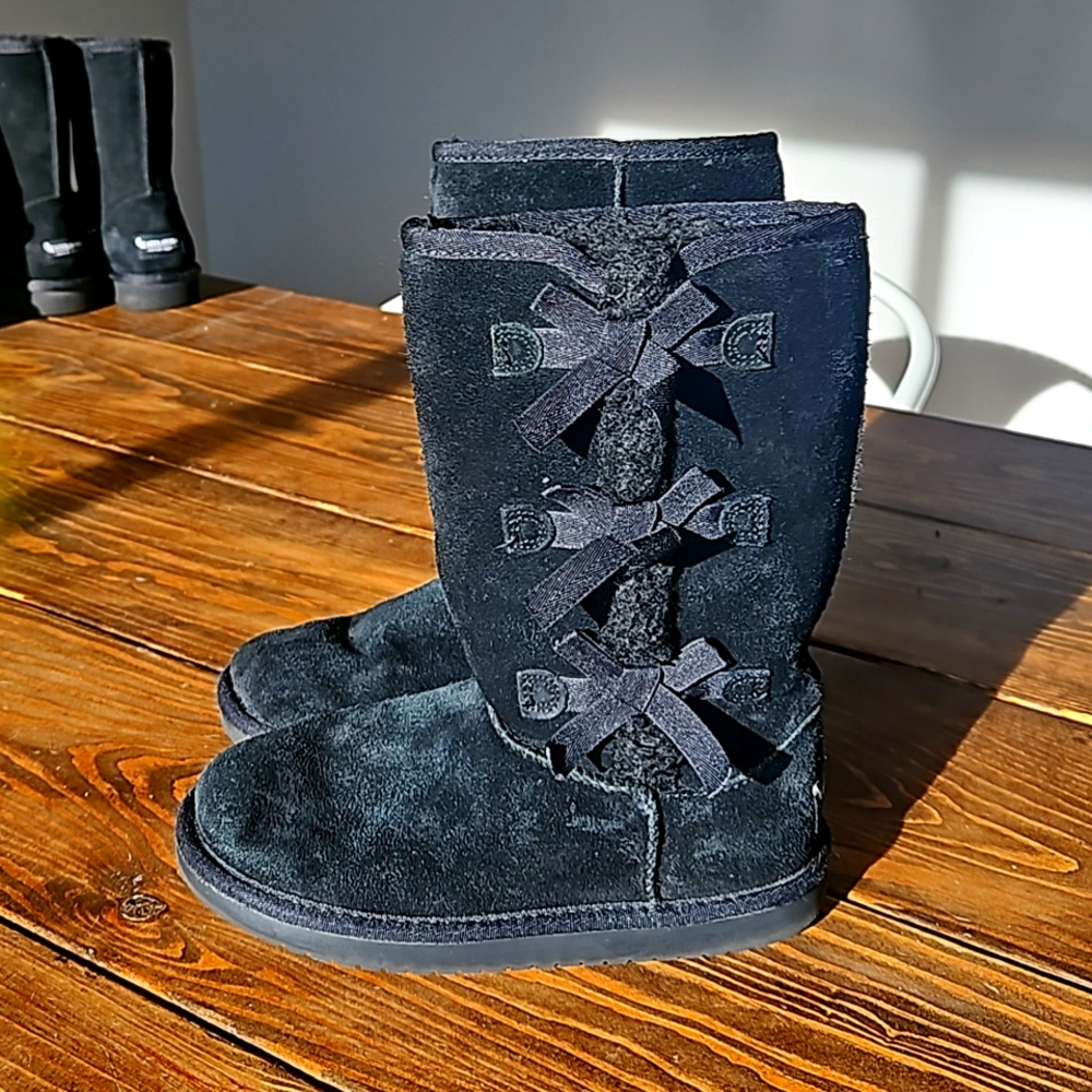 Koolaburra Ugg Girls Size 2 Bow Boots